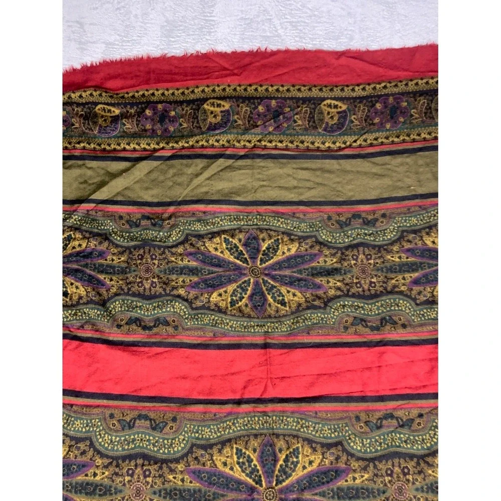 Vintage Gucci Wool Paisley Scarf Large 50